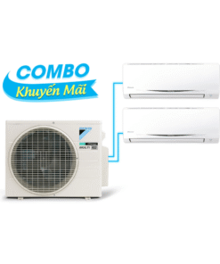 (Combo khuyến mãi) Hệ thống máy lạnh Daikin multi s inverter 3.0HP - 1 dàn nóng 2 dàn lạnh (1.5 + 1.5Hp) MKC70SVMV - CTKC35RVMV + CTKC35RVMV