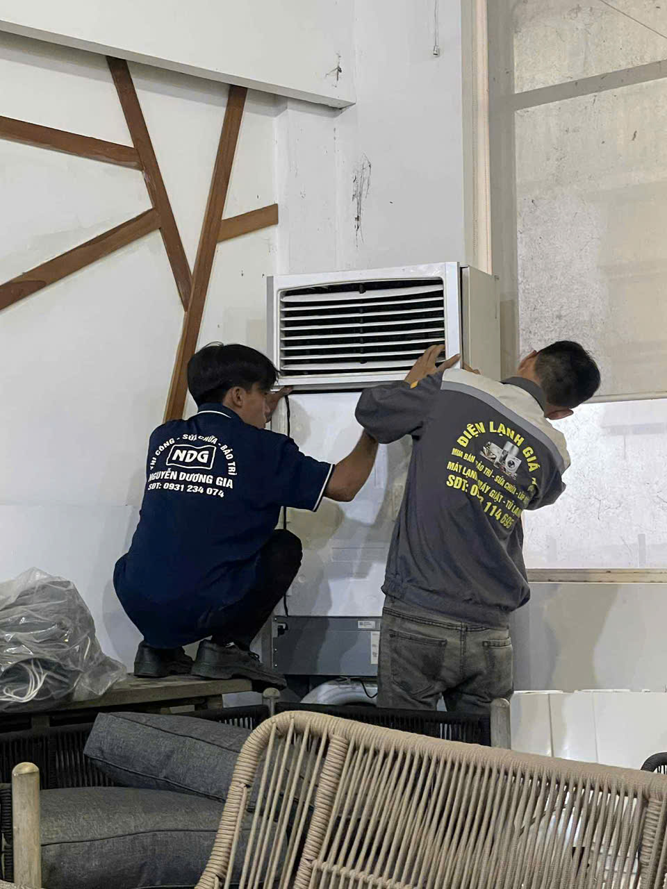 tháo lắp máy lạnh Biên Hòa